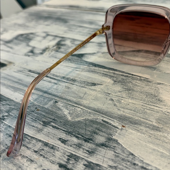 DIFF EYEWEAR Oversized Sunglasses SANDRA LIGHT Gradient PINK Crystal Dusk NWOT - Picture 4 of 5